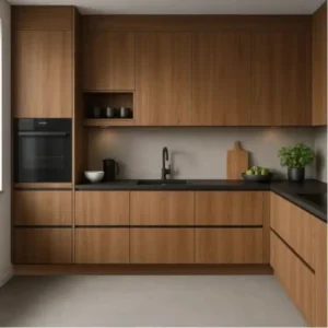 diseño de muebles de madera color café grande